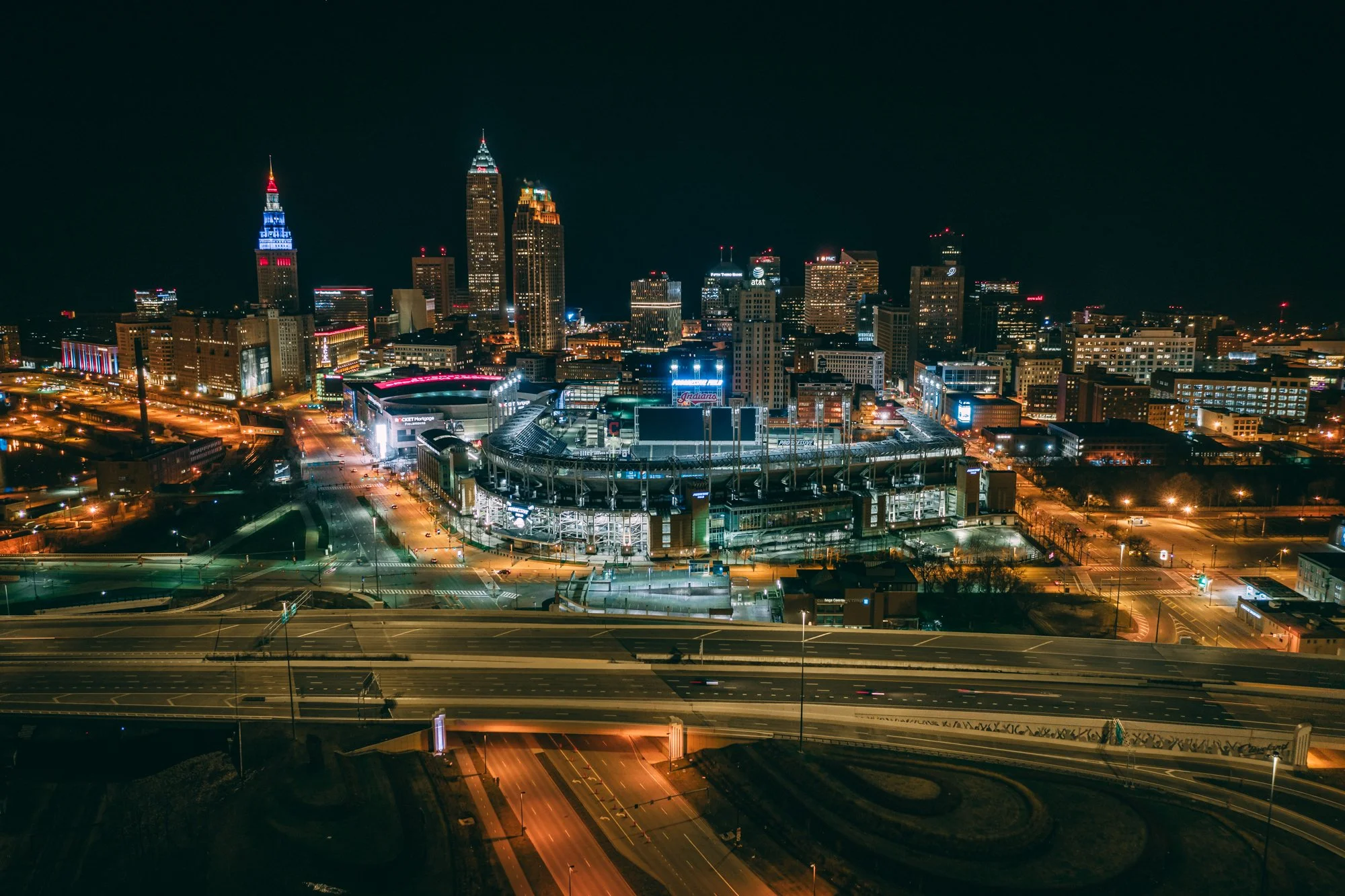 Commercial rooftop and mechanical equipment in Cleveland