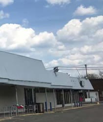 Exterior roofline of a Northeast Ohio retail center